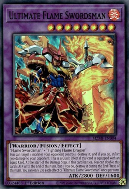 MZMI-EN004 Ultimate Flame Swordsman (Super Rare) <1st>