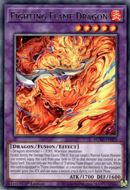MZMI-EN005 Fighting Flame Dragon (Rare) <1st>