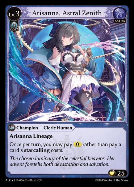 GA03-ALC1st-EN-006C Arisanna, Astral Zenith