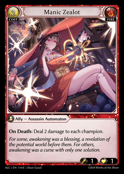 GA03-ALC1st-EN-114C Manic Zealot (Foil)