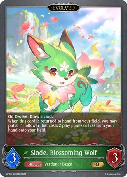 BP03-006EN G Slade, Blossoming Wolf (Evolved)