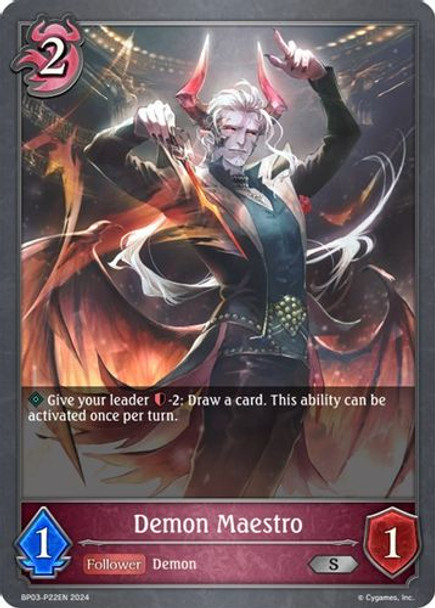[BP03-P022EN](PS) Demon Maestro (Premium Foil)