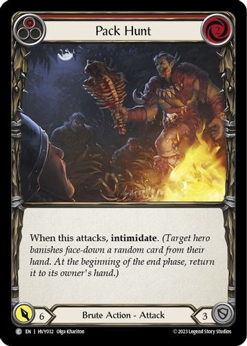 FAB12 1st HVY-032C Pack Hunt (Red)