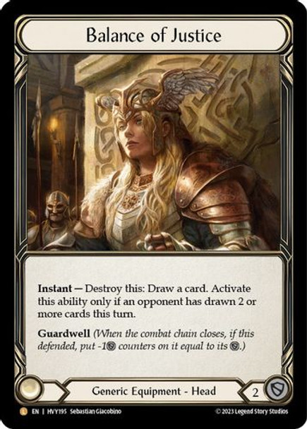 FAB12 1st HVY-195L Balance of Justice (Rainbow Foil)
