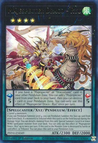 PHNI-EN049 Majespecter Draco - Ryu (Ultra Rare) <1st>