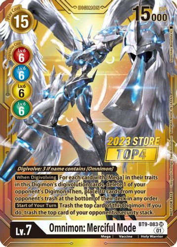 BT09-083SR Omnimon: Merciful Mode (2023 Store Top 4) (Foil)