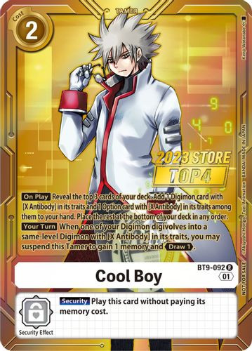 BT09-092R Cool Boy (2023 Store Top 4) (Foil)