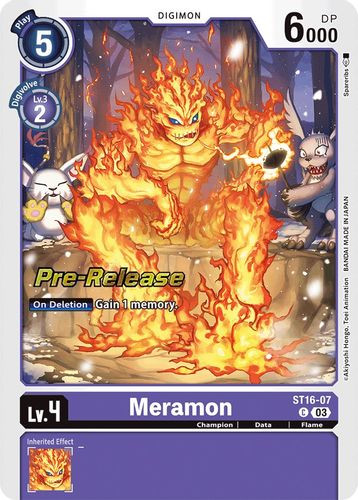 ST16-07C Meramon (Prerelease Stamped) (Foil)