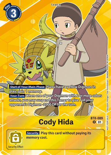 BT08-089R Cody Hida (Tamer Party Pack -The Beginning-) (Foil)