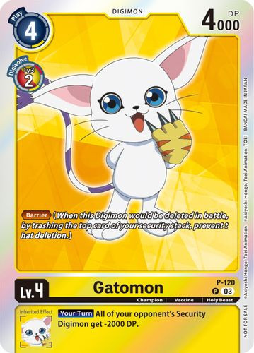P-120P Gatomon (Tamer Party Pack -The Beginning- Ver. 2.0) (Foil)