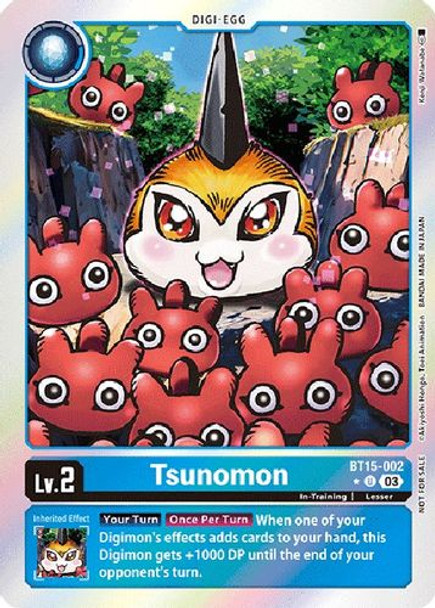 BT015-002U Tsunomon (BT15 Box Topper) (Foil)