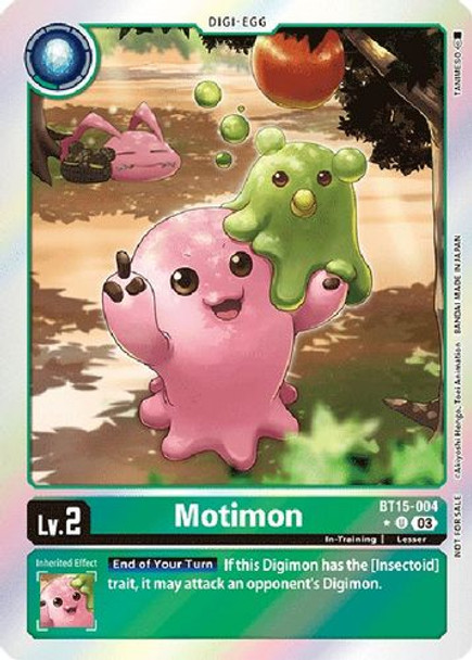 BT015-004U Motimon (BT15 Box Topper) (Foil)