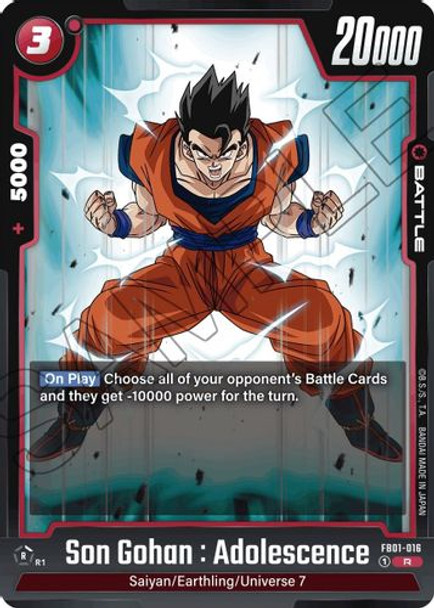 FB01-016R Son Gohan : Adolescence (Foil)