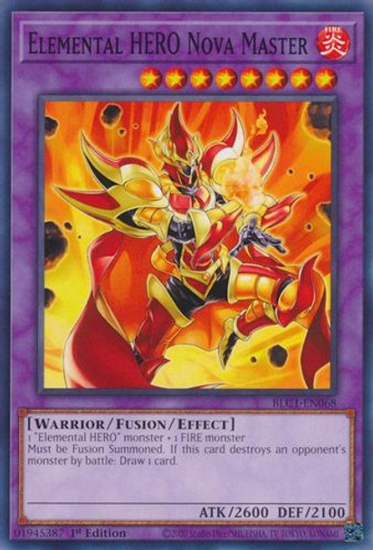 BLC1-EN068 Elemental HERO Nova Master (Common) <1st>