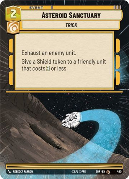 01-SOR-EN-480C Asteroid Sanctuary (Hyperspace) (Foil)