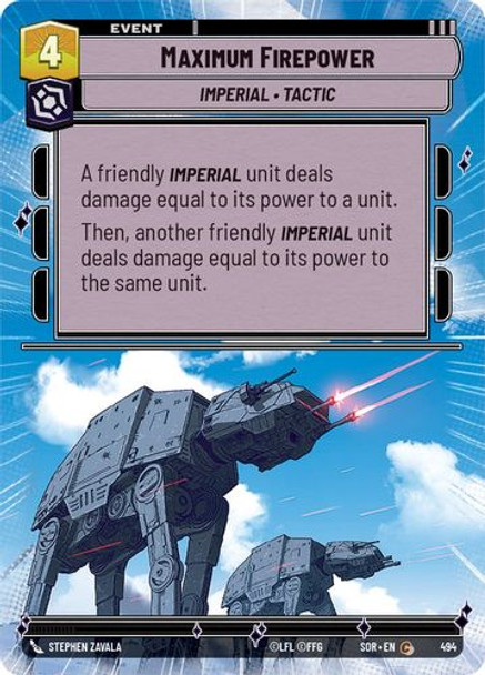 01-SOR-EN-494C Maximum Firepower (Hyperspace) (Foil)