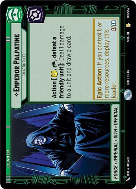 01-SOR-EN-006R Emperor Palpatine - Galactic Ruler