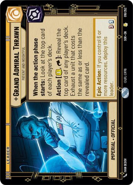 01-SOR-EN-016R Grand Admiral Thrawn - Patient and Insightful