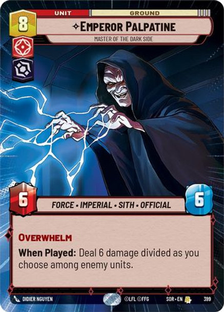 01-SOR-EN-399R Emperor Palpatine - Master of the Dark Side (Hyperspace)