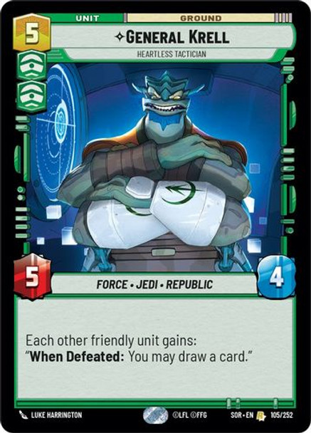 01-SOR-EN-105R General Krell - Heartless Tactician (Foil)