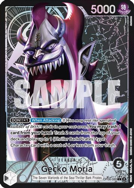 OP06-080L Gecko Moria (Alternate Art) (Foil)