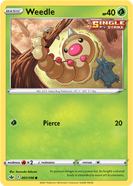 [SWSH06][CRE-001/198C] Weedle