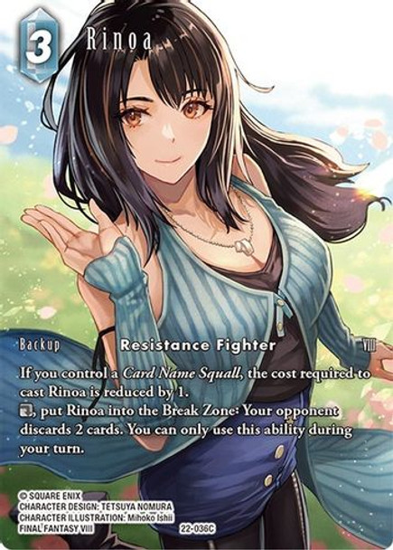 FF22-036C Rinoa (Full Art) (Foil)