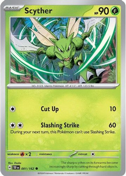 [SV05][TEF-001/162](C) Scyther (Reverse Holo)