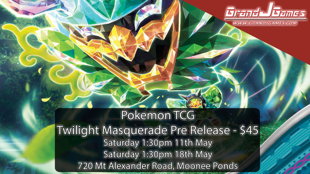 Pokemon: Twilight Masquerade Pre Release (1:30pm Saturday 11th May)