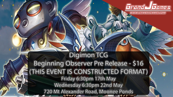 Digimon - BT16 Prerelease (6:30pm Wednesday 22nd May)