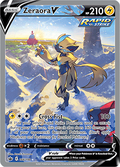 [SWSH06][CRE-166/198UR] Zeraora V (Full Art) (Holo)
