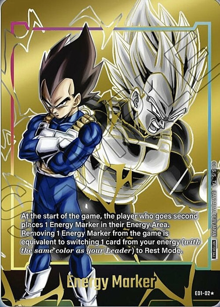 E01-02 Vegeta (Gold Energy Marker)