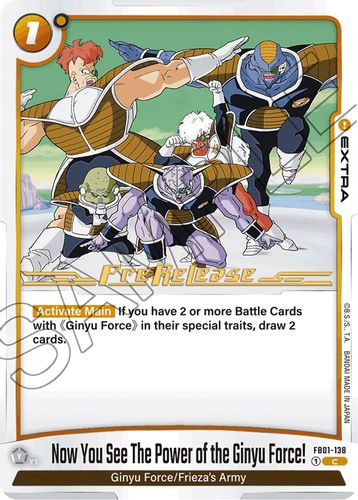 [FB01-138](C) Now You See The Power of the Ginyu Force! {Prerelease}