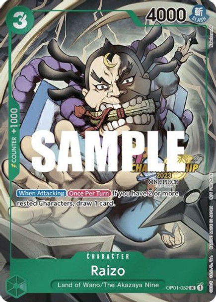 OP01-052 Raizo (CS 2023 Event Pack) (Foil)