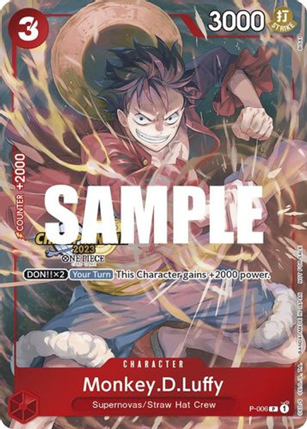 P-006 Monkey.D.Luffy (CS 2023 Celebration Pack) (Foil)