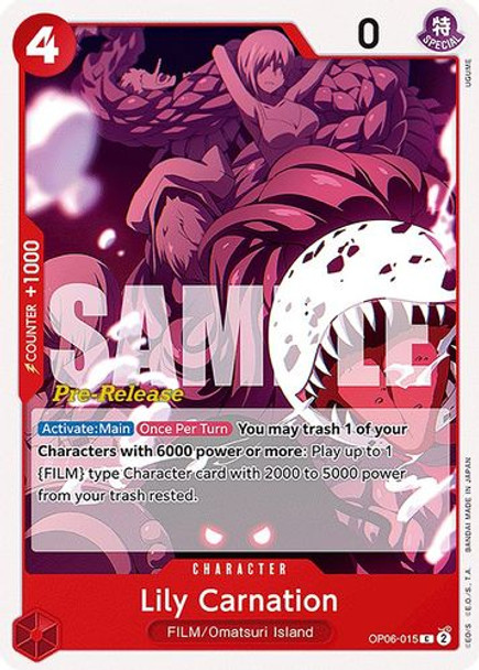 OP06-015C Lily Carnation (Prerelease Stamp)