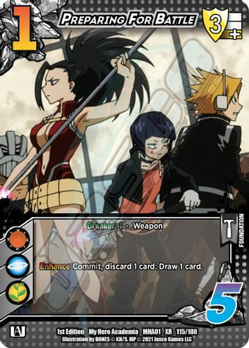 MHA01-1st-115/180XR Preparing for Battle (XR Foil)