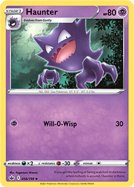 [SWSH06][CRE-056/198UC] Haunter (Reverse Holo)