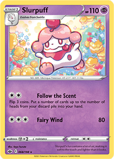 SWSH06-068/198R Slurpuff (Reverse Holo)