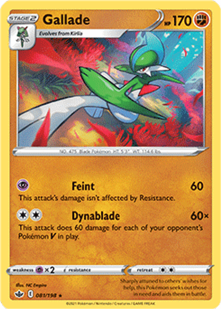 SWSH06-081/198R Gallade (Reverse Holo)