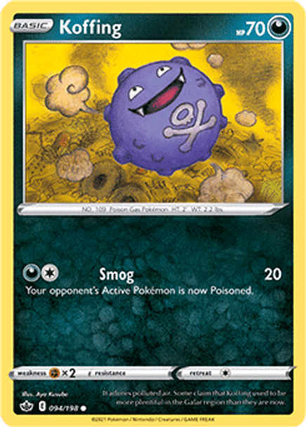 SWSH06-094/198C Koffing (Reverse Holo)