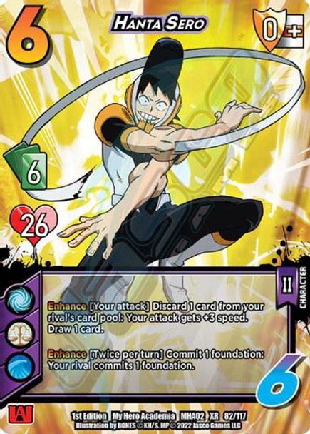 MHA02-1st-082/117XR Hanta Sero (XR Foil)