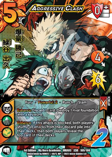 MHA03-1st-109/108XSR Aggressive Clash (XSR Foil)