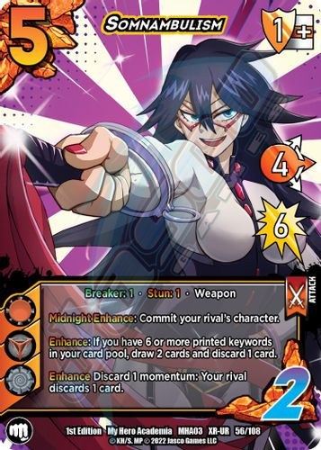 MHA03-Unl-056/108XR Somnambulism (XR Foil)