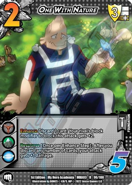MHA03-Unl-096/108R One With Nature (Foil)