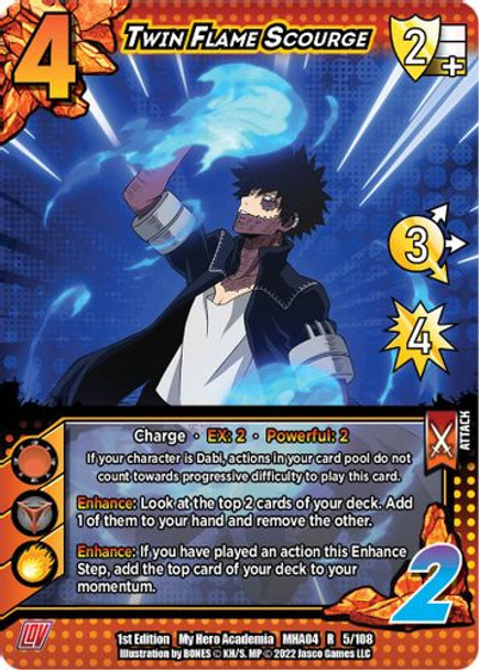 MHA04-Unl-005/108R Twin Flame Scourge (Foil)