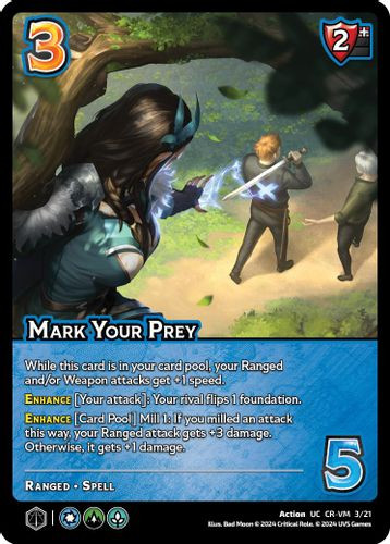 CR-VM-03/21UC Mark Your Prey