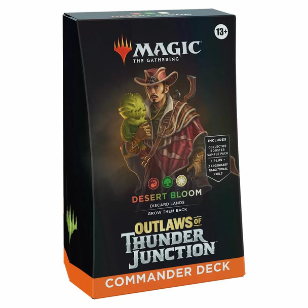 MTG Outlaws of Thunder Junction Commander Deck (Red-Green-White Desert Bloom)