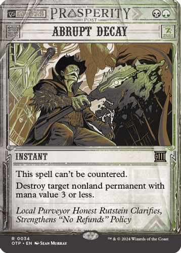 OTP-0034R Abrupt Decay (Foil)