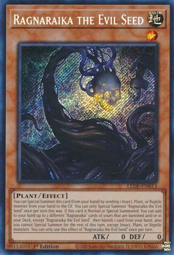 LEDE-EN013 Ragnaraika the Evil Seed (Secret Rare) <1st>